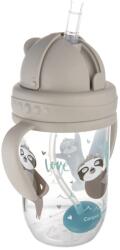 Canpol babies Pahar cu pai și greutate 270 ml Exotic Animals Grey 56/606