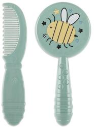 Lorelli Baby Care Set pieptene și perie MY FRIEND Iceberg Green 10240330006