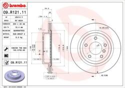 BREMBO Féktárcsa szellőző Ø300mm 09. R121.11