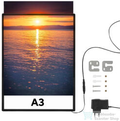 Leziter Plakátkeret led világítással 297x420 mm A3 UTLB-A3 (UTLB-A3)