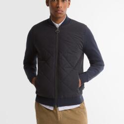 Barbour Quilted Front Knitted Zip Through - L