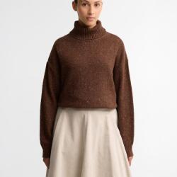 Barbour Stanford Fleck Rollneck Wool Jumper - Rustic - 12