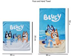  DISNEY Bluey kutyusok kéztörlő arctörlő szett/2db, 30x50cm és 30x30 cm
