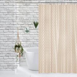 JACQUARD Perdea de Dus Jacquard Model Buline, Nud, Marime 180 180 cm, Poliester si Polipropilena, 12 Inele Incluse Covor baie