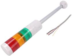 PATLITE Coloană semnalizare LED roşu/ambră/verde (LR6-302PJNW-RYG)