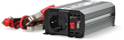 Nedis PIM30012FGY 12V DC - 230V AC inverter, 300W, csatlakozás: szivargyújtós, akku csipesz (PIM30012FGY) - itbay