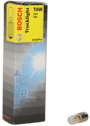 Bosch Bec (carton 10buc) T4W 24v 4w BA9S Bec de Baza Trucklight (1987302512/10)