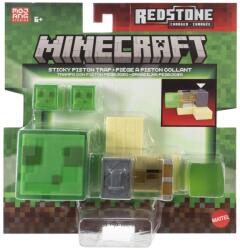 Mattel Minecraft Redstone Charged Set Capcana Cu Piston Lipicios Figurina Cu Accesorii (MTJKK00_JKK01) - ejuniorul Figurina