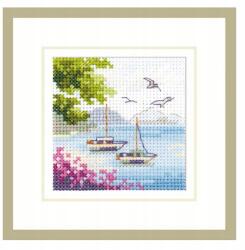  Keresztszemes hímzőkészlet Tengeri kilátás 7x7 cm (0-203)