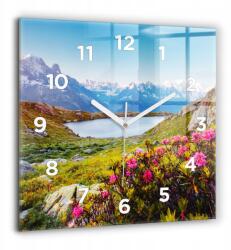  Üveg óra Csendes mechanizmus Loft Fali Gleccser Mont Blanc Chamonix (010010500080100272989)