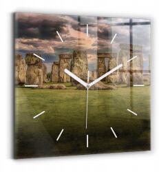  Üveg falióra dekoratív motívummal Klasszikus Stonehenge Nimbostratus (010010500010100270613)