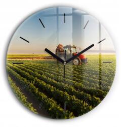  Modern üveg falióra Traktor a mezőgazdasági területen kerek fi60 cm (010010500050200267873)