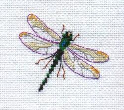  Keresztszemes hímzőkészlet Szitakötő 8x6 cm (0-161)