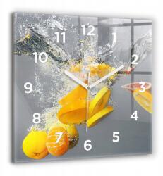  Nagy Óra Edzett Üveg Folyó Hangtalan Ajándék Citrus a vízben (010010500080100272205)