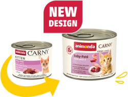 Animonda macska CARNY konzerv Kitten marha/csirke 200g