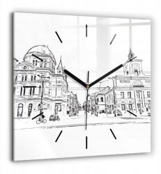 Ora Üveg Kép Gyönyörű Klasszikus Díszes Csendes Város Illusztráció Poznań (010010500080200267762)
