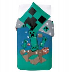 Carbotex Minecraft Creeper Tnt ágyneműhuzat 135x200 80x80 Játékos Gyerekeknek (MC2452136-13)