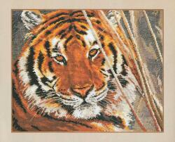  Keresztszemes hímzőkészlet Tigris 35x28 cm (1-08)