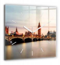  Nagy Óra Üveg Kép Dekoratív Falikép Big Ben London panoráma (010010500080100271932)