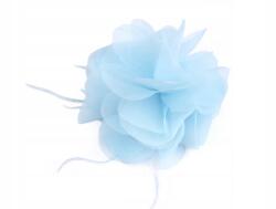 Stoklasa Chiffon virág tollakkal varráshoz és ragasztáshoz, világoskék (400285_263194_145164)