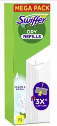 Swiffer Felmosó törlőkendők Swiffer Dry Clean & Fresh 72 db Készlet (8700216677387)