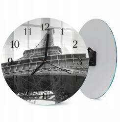  Függő Kerek Üvegóra Grafikával Eiffel-torony Párizs fi 30 cm (010010500040200172855)