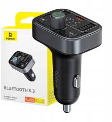 Baseus Fm Transmitter Baseus S-09 Pro, Bluetooth (fekete) (S-09)