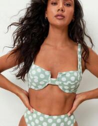 Nasty Gal Bikini Felső Pöttyös Sage Tdu NE2__XXS