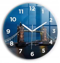 Foto falióra Tower Bridge London éjszaka kerek fehér fi 60cm (010010500050100273736)