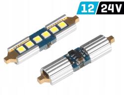 Vision Lighting Izzó Vision Festoon SV8.5 39mm 12/24V 6x 3030 Smd Led, nonpolar, Canbus,