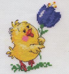  Keresztszemes hímzőkészlet Csirke 9x11 cm (0-07)