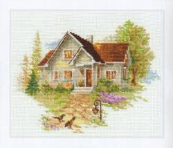  Keresztszemes hímzőkészlet Júliusi ház 18x14 cm (3-20)