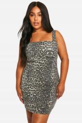 Boohoo Többszínű Illeszkedő Ruha Mini Vállpántok Állatmintás Boohoo 52