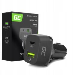 Green Cell Gc Usb-c autós gyorstöltő Usb 48W töltés Pd Qc 3.0 12V 24V (5902719428241)