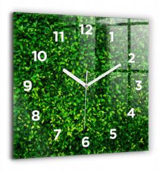  Nyomott mintás üveg falióra Csendes Klasszikus Sövény levelek 60x60 (010010500080100272749)