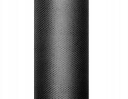 PartyDeco Tüll sima, fekete, 0, 3 x 9m (1 db 9 mb. ) (TIU30-010)