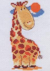 Keresztszemes hímzőkészlet Zsiráf 7x13 cm (0-39)