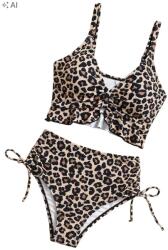 Shein Kétrészes Leopárdmintás Fürdőruha XL - allegro - 2 230 Ft