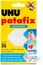 Alista Home Adeziv Reutilizabil Transparent Patafix Invisible, 56 Bucati (GLB_U37155)