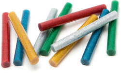 Alista Home Lipici stick 11 mm colorat cu sclipici pentru pistol de lipit, plastic/papetarie/lemn, 100 mm, 10 buc/pachet (GLB_11109C)