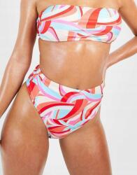 Boohoo Abstract Mintás Magas Derékú Bikini Alsó Dgv NG2__XXL