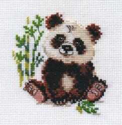  Keresztszemes hímzőkészlet Panda 9x10 cm (0-145)