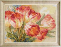 Keresztszemes hímzőkészlet Tulipánok 40x30 cm (2-29)