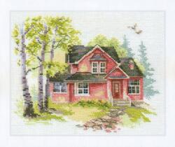  Keresztszemes hímzőkészlet May ház 18x14 cm (3-19)
