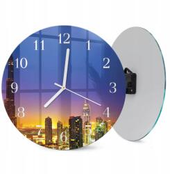  Csendes Loft stílusú Üveg Falióra Otthonra Horizont Dubai fi 30 cm (010010500040100081430)