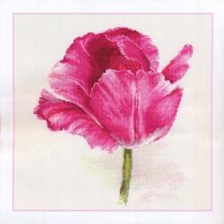  Keresztszemes hímzőkészlet Tulipánok. Bíbor ragyogás 22x26 cm (2-43)