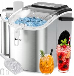 Ruhhy Jégkockakészítő 1, 2l ezüst Ruhhy lapát (Kostkarka do lodu 1,2l srebrna +łopatka Ruhhy)