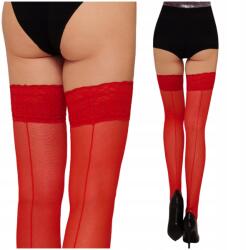 Annes Önhordó Nylon Harisnya piros Csipke varrással 20 Den 3/4 (POŃCZOCHY EXCLUSIVE 20 DEN)