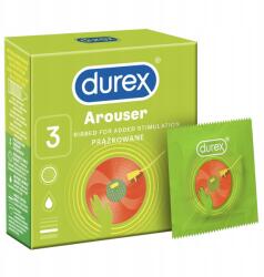 Durex Arouser bordázott óvszer 3 db-os kiszerelés (Prezerwatywy Durex z prążkami stymulujące)