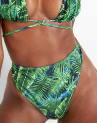 Boohoo Tropical Mintás Bikini Alsó FF0 NG2__XL